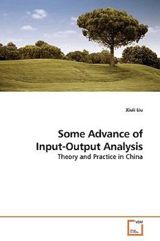 Paperback Some Advance of Input-Output Analysis Book