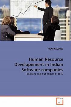 Paperback Human Resource Developement in Indian Software companies Book