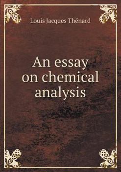Paperback An essay on chemical analysis Book