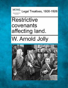 Paperback Restrictive Covenants Affecting Land. Book