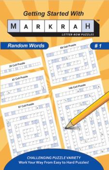 Paperback Getting Started with Markrah Letter-Row Puzzles Random Words #1 Book