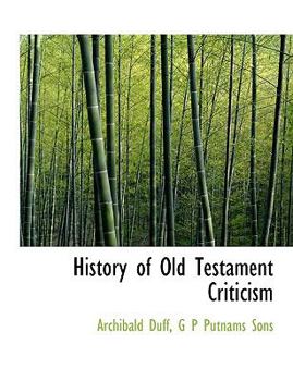 History of Old Testament Criticism
