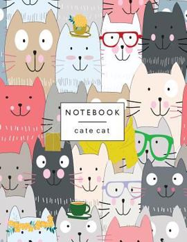 Paperback Notebook By: Cute cats Lined pages, Extra large (8.5 x 11) inches, 110 pages, White paper Book