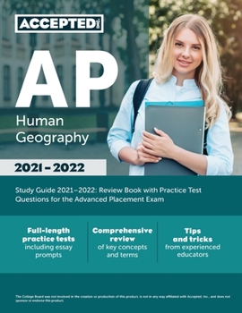 Paperback AP Human Geography Study Guide 2021-2022: Review Book with Practice Test Questions for the Advanced Placement Exam Book