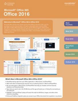 Pamphlet Microsoft Office 365 & Office 2016 Coursenotes Book