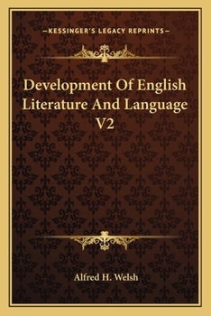 Paperback Development Of English Literature And Language V2 Book