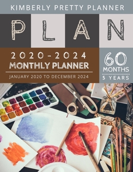 Paperback Monthly Planner 5 year: 60 month planner 2020-2024 Five Year Planner - 60 Months Calendar, 5 Year Appointment Calendar, Business Planners, Age Book