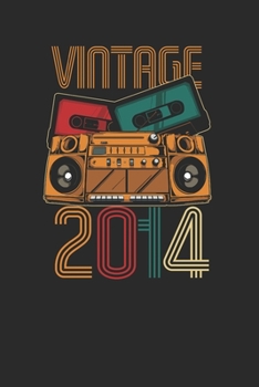 Vintage 2014: Graph Paper Notebook – Birthday Gift or Anniversary Gift Idea