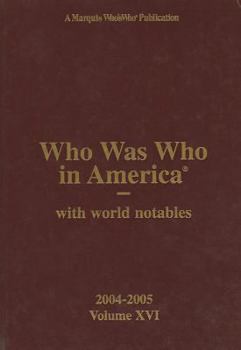 Hardcover Who Was Who in America: With World Notables Book