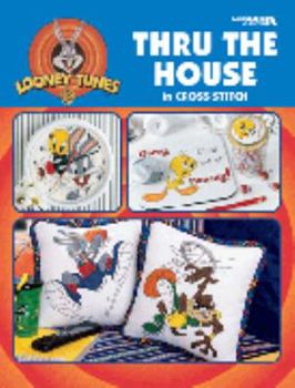 Paperback Looney Tunes Thru the House in Cross Stitch Book