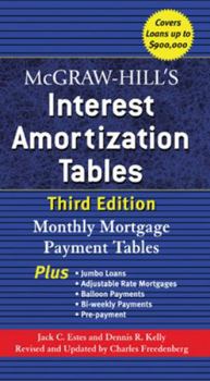 Paperback McGraw-Hill's Interest Amortization Tables, Third Edition Book
