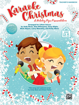 Paperback Karaoke Christmas: A Holiday Pops Presentation for 2-Part Voices, Book & Online Pdf/Audio Book