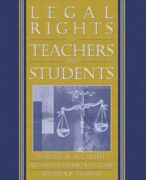 Paperback Legal Rights of Teachers and Students Book