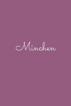 Minchen: notebook with the name on the cover, elegant, discreet, official notebook for notes, dot grid notebook,