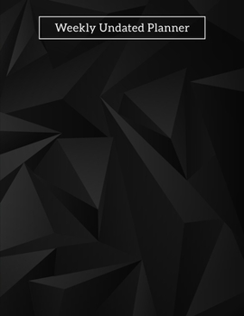 Weekly Undated Planner: 2 Year Weekly No Date Planner With To Do List And Habit Tracker, 2020 2021 ,size 8.5 X 11"