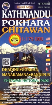 Paperback Kathmandu - Pokhara - Chitawan / Road Map Book