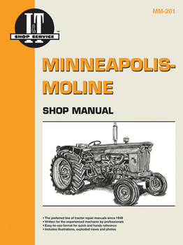 Paperback Minneapolis Moline Shop Manual Book