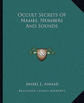 Paperback Occult Secrets Of Names, Numbers And Sounds Book