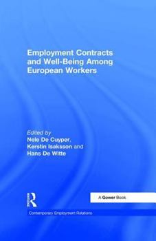 Hardcover Employment Contracts and Well-Being Among European Workers: Book