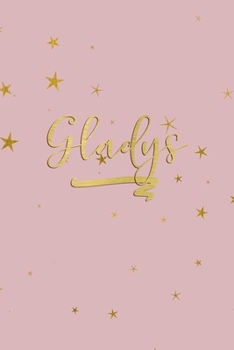 Paperback Gladys: Personalized Journal to Write In - Rose Gold Line Journal Book