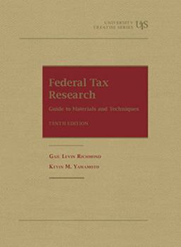 Paperback Federal Tax Research: Guide to Materials and Techniques (University Treatise Series) Book