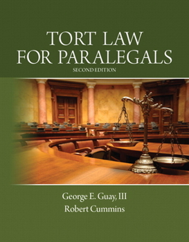 Paperback Tort Law for Paralegals Book