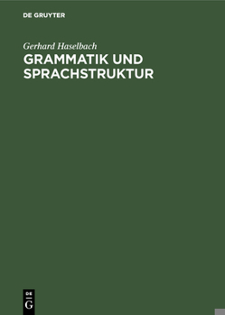 Hardcover Grammatik und Sprachstruktur [German] Book