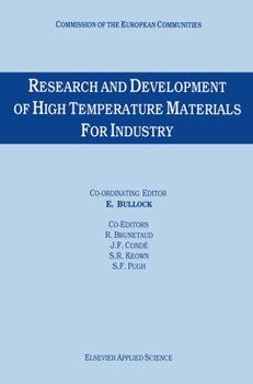 Hardcover Research and Development of High Temperature Materials for Industry Book