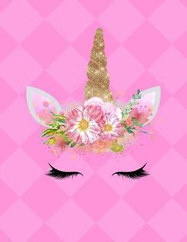 Paperback Unicorn Notebook - 5x5 Quad Ruled: 8.5 x 11 - 200 Pages - Graph Paper Book