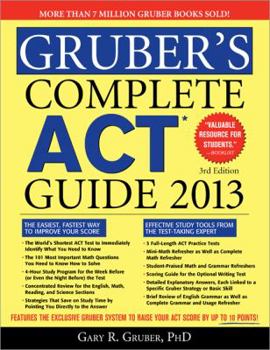 Paperback Gruber's Complete ACT Guide 2013 Book