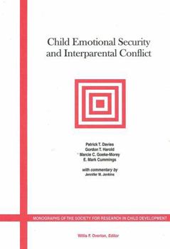 Paperback Child Emotional Security and Interparental Conflict Book