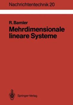 Paperback Mehrdimensionale Lineare Systeme: Fourier-Transformation Und ?-Funktionen [German] Book