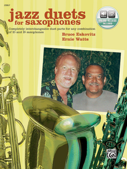 Paperback Jazz Duets for Saxophones: Book & Online Audio Book
