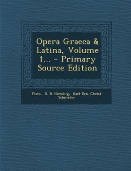 Paperback Opera Graeca & Latina, Volume 1... - Primary Source Edition [Greek] Book