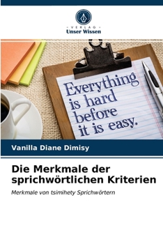 Paperback Die Merkmale der sprichwörtlichen Kriterien [German] Book