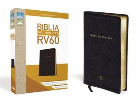 Leather Bound Rvr60, Biblia del Ministro, Ultrafina, Tamaño Manual, Leathersoft, Negro, Palabras de Jesús En Rojo [Spanish] [Large Print] Book