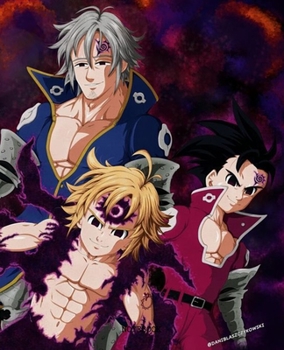 Notebook: Anime Seven Deadly Sins Soft Glossy Cover College Ruled Lined Pages Book 7.5 x 9.25 Inches 110 Pages