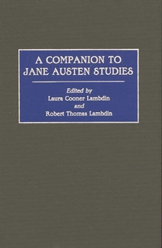 Hardcover A Companion to Jane Austen Studies Book