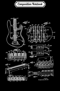 Paperback Composition Notebook: 1964 Guitar Bridge Pick-up Patent Music Player History Journal/Notebook Blank Lined Ruled 6x9 100 Pages Book