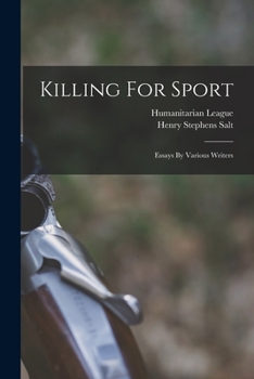 Paperback Killing For Sport: Essays By Various Writers Book