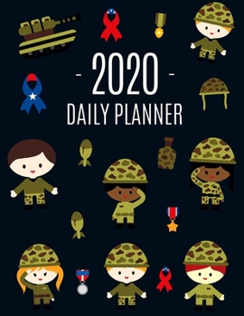 Paperback Soldier Planner 2020: Cool January - December Daily Organizer Large Green Army Special Forces Agenda: for School, Appointments, Work or Offi Book