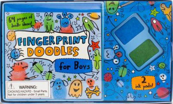 Paperback Fingerprint Doodles for Boys Book