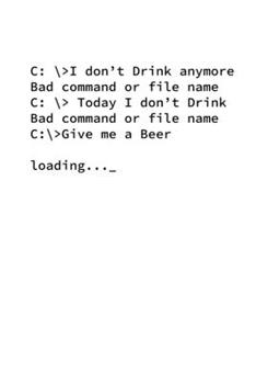 Paperback Notizbuch: Bier Nerd Cmd Programmierer Alkohol Witz Geschenk 120 Seiten, 6X9 (Ca. A5), Liniert [German] Book