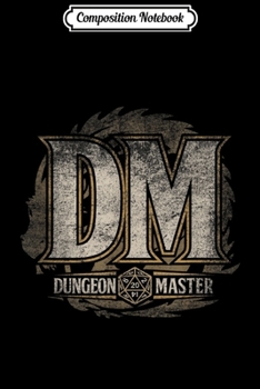 Paperback Composition Notebook: Tabletop RPG Vintage Dice Game Master Role Play Journal/Notebook Blank Lined Ruled 6x9 100 Pages Book