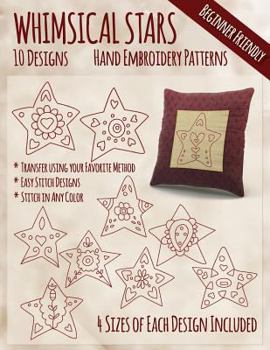Paperback Whimsical Stars Hand Embroidery Patterns Book