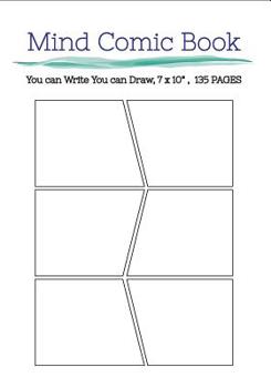 Mind Comic Book - 7 x 10" 135 Pages: comic panel,For drawing your own comics, idea and design sketchbook,for artists of all levels