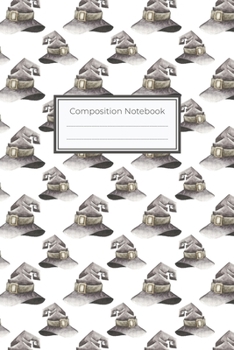 Composition Notebook: 6"x9" Wide Ruled Line Paper, Lined Notebook | Cute Watercolor Witch's Hats Notebook, Spells Notebook, Book of Spells | Witch, ... Journal, Halloween Gift for Cool Witches