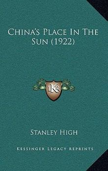Paperback China's Place In The Sun (1922) Book