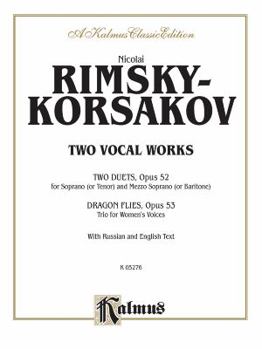 Paperback Two Vocal Works, Op. 52, 53: Russian, English Language Edition [Russian] Book