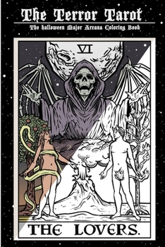 Paperback The Terror Tarot: The Halloween Major Arcana Coloring Book